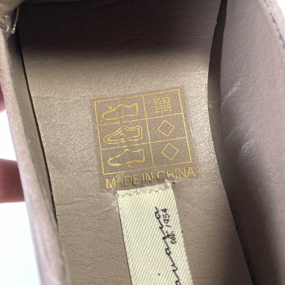 Vintage Havana House Shoes Taupe Polly Loafer Rose Gold Buckle Casual Womens 6.5 - Picture 11 of 11